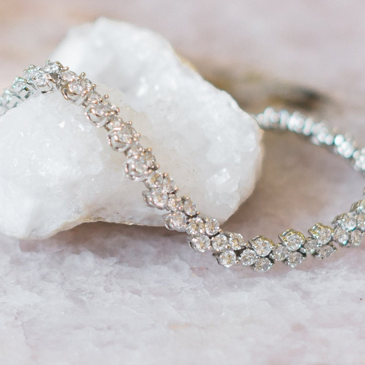 Jules Bridal - Anastasia, Silver and Crystal Bracelet