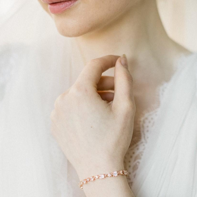 Jules Bridal - Antoinette, Fine Rose Gold Bracelet