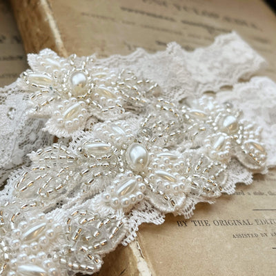 Bridal Garters (Beaded, Feathered, & More) - Jules Bridal Jewellery Ireland