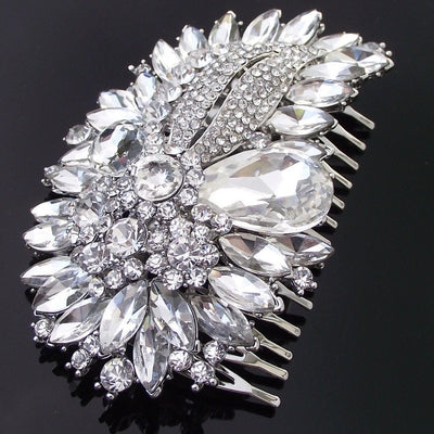 Jules Bridal - Lily, Dramatic Embellished Wedding Comb